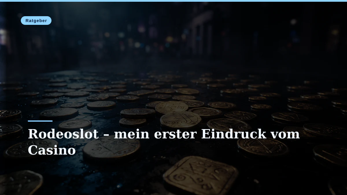 Rodeoslot – mein erster Eindruck vom Casino