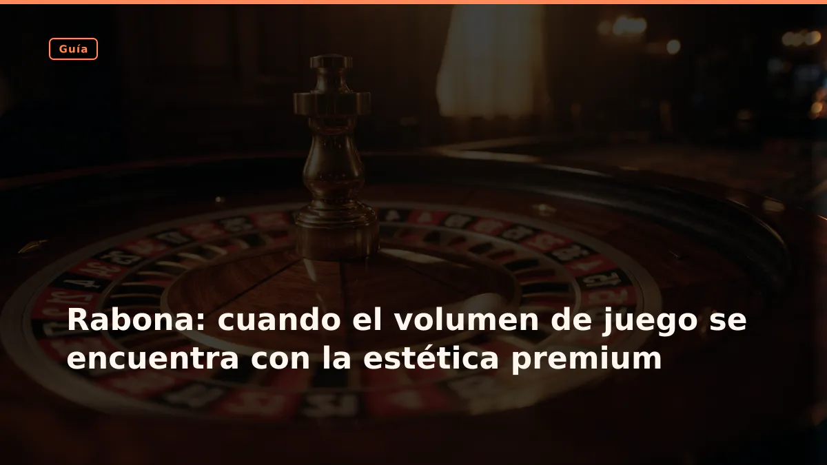 Rabona: cuando el volumen de juego se encuentra con la estética premium