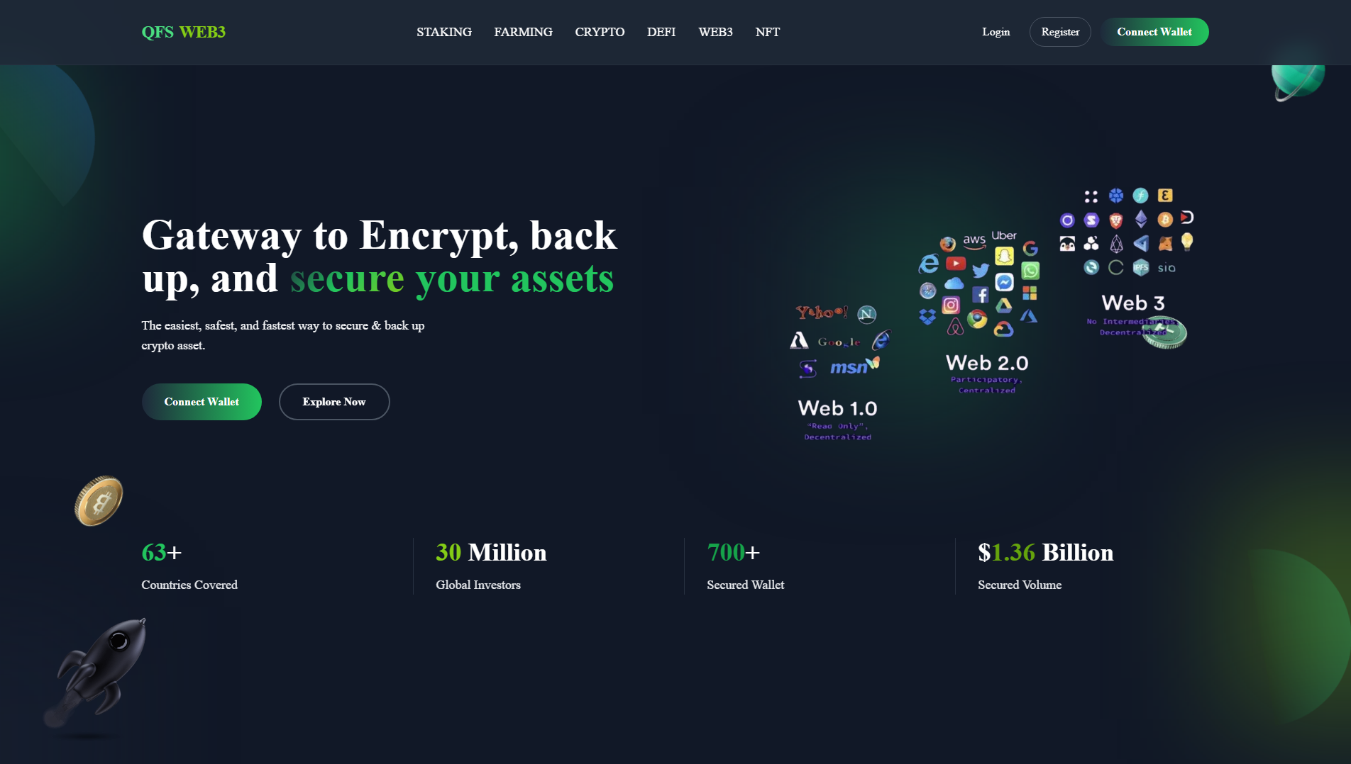 Screenshot of web3ledgerbackup.org
