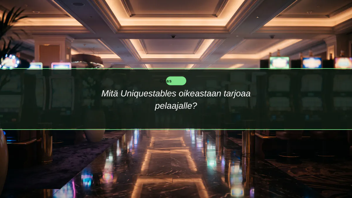Mitä Uniquestables oikeastaan tarjoaa pelaajalle?
