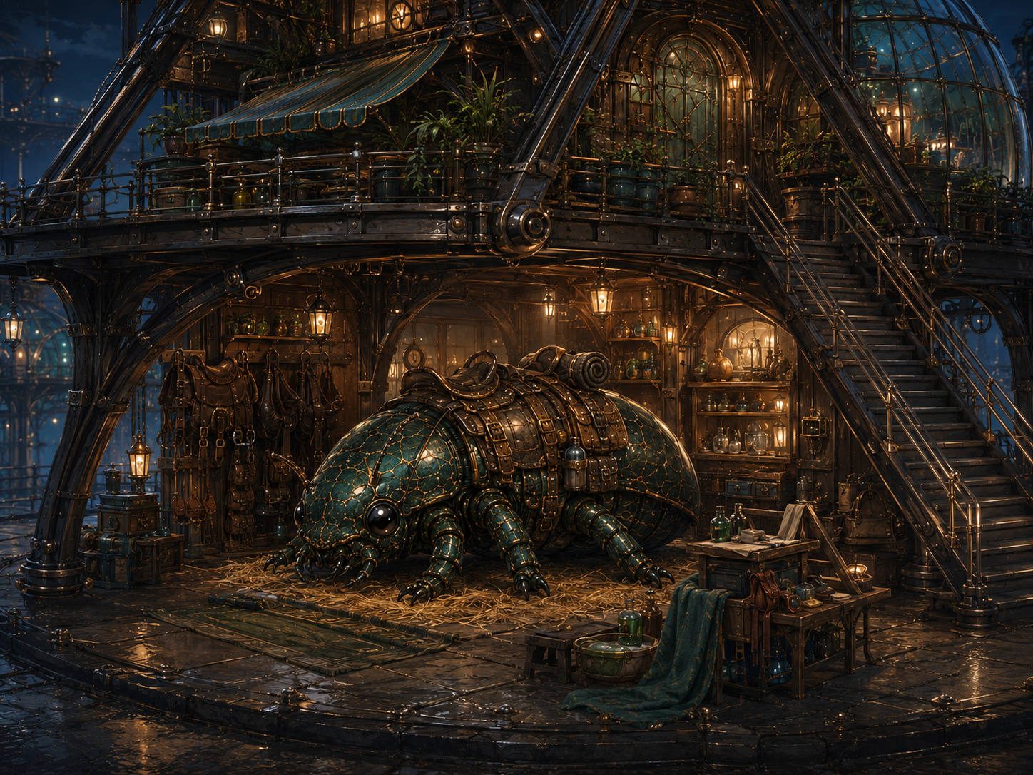 Lower stable bay for Wobble beneath Auggie's house