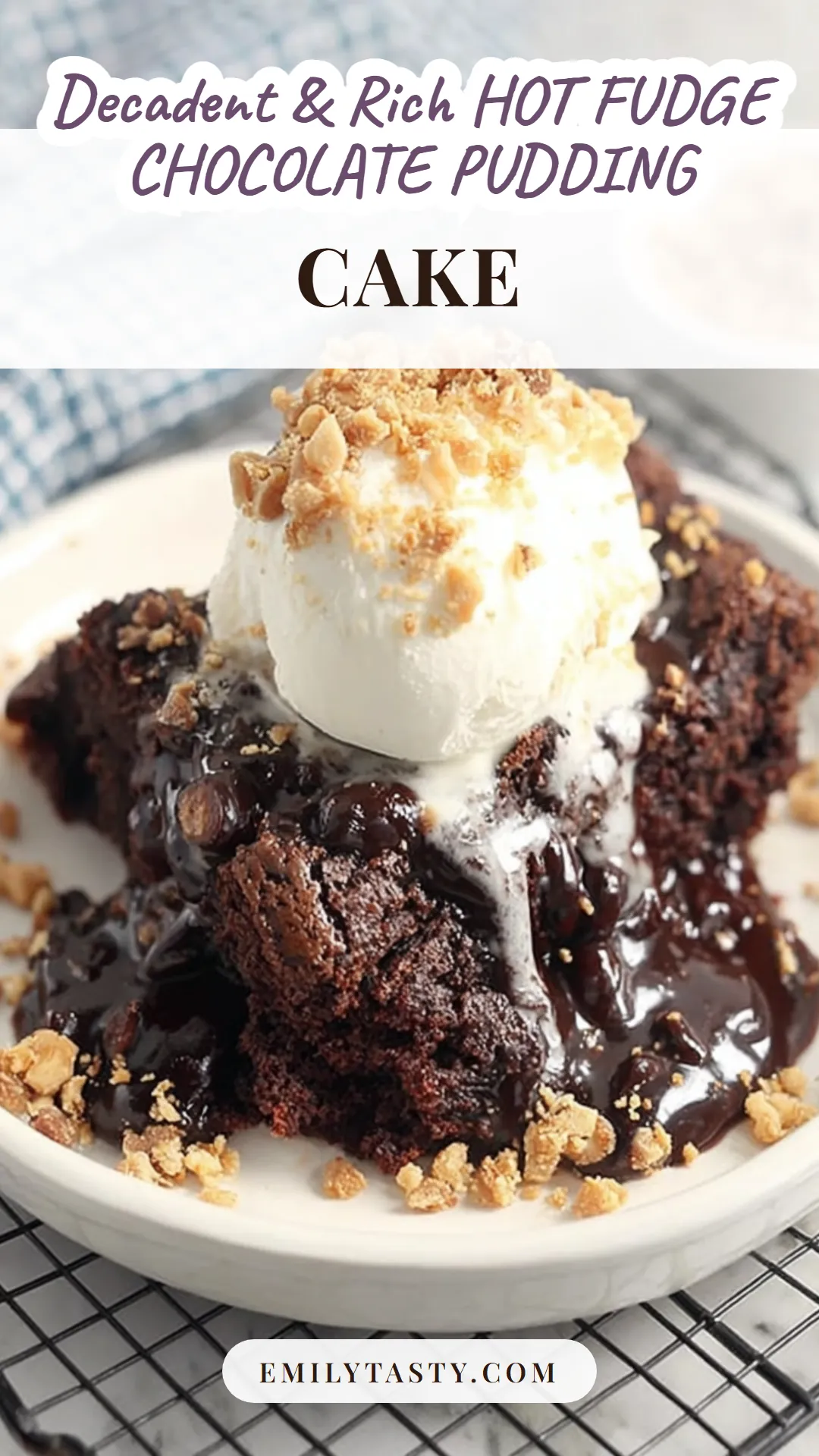 Indulge in this decadent hot fudge chocolate pudding cake that is sure to satisfy your sweet cravings. This easy homemade dessert features a rich chocolate flavor with a gooey fudge center, making it the best treat for any chocolate lover. Perfect for a cozy night in or entertaining guests, this easy recipe is both impressive and delicious. Don't wait to delight your taste buds; click for the full recipe!