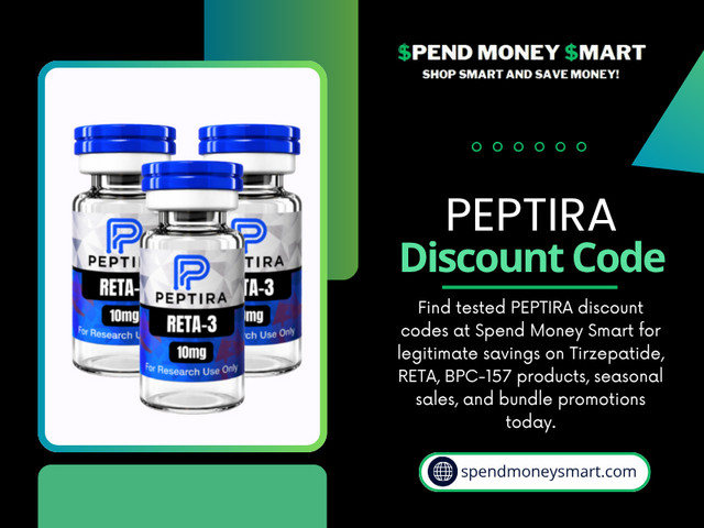 Spend Money Smart is built around this principle. When a PEPTIRA discount code appears on the platform, it has been confirmed to work at the time of listing. The page is updated regularly so that researchers arriving at any point are looking at current, functional offers rather than a graveyard of expired promotions. The difference in experience is immediate. You visit the page, find what is available, copy the code, and apply it. No trial and error, no repeated checkout failures, no wasted time.

For More Information: https://spendmoneysmart.com/store/peptira/

Read Our Blogs:
https://spendmoneysmartcoupons.tumblr.com
https://medium.com/@spend_moneysmart/
https://spendmoneysmart.wixsite.com/spendmoneysmart

Related Links:
https://allmyfaves.com/spendmoneysmart
https://dzone.com/users/5495468/spend-moneysmart.html
https://mastodon.social/@spendmoneysmart