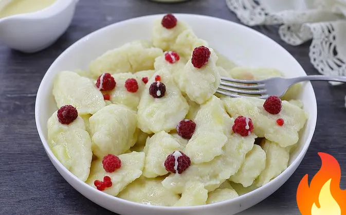 Постер Ленивые вареники-клёцки на йогурте