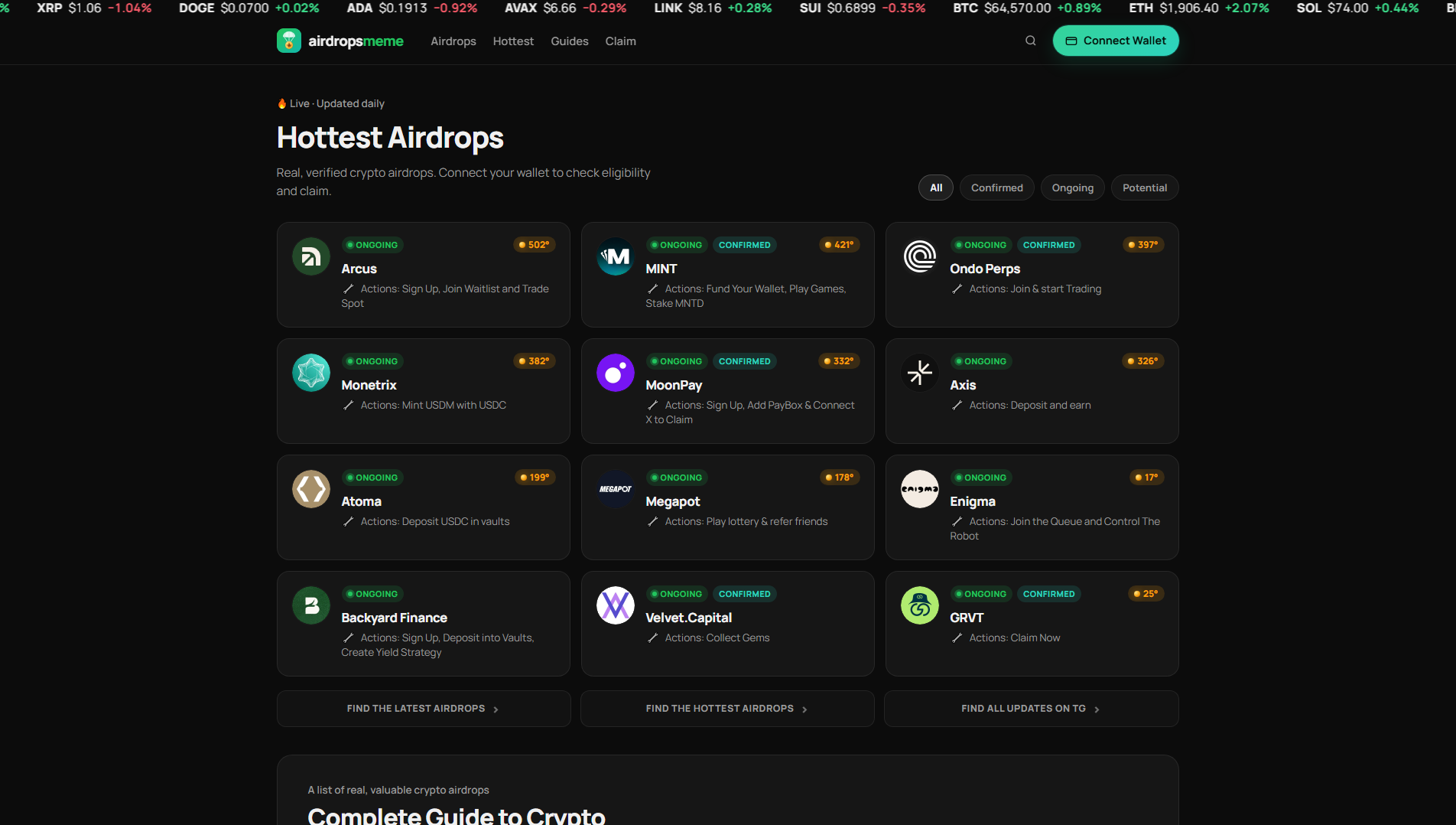 Stored capture of airdropmemes.trade