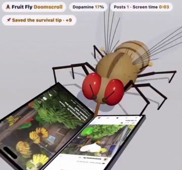 Fly brain simulation