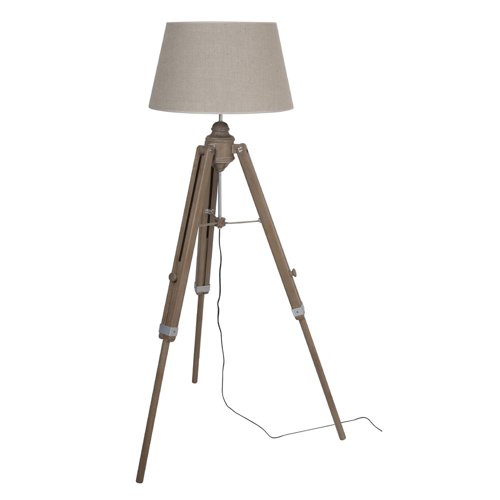 Lampe trépied Augustin en bois
