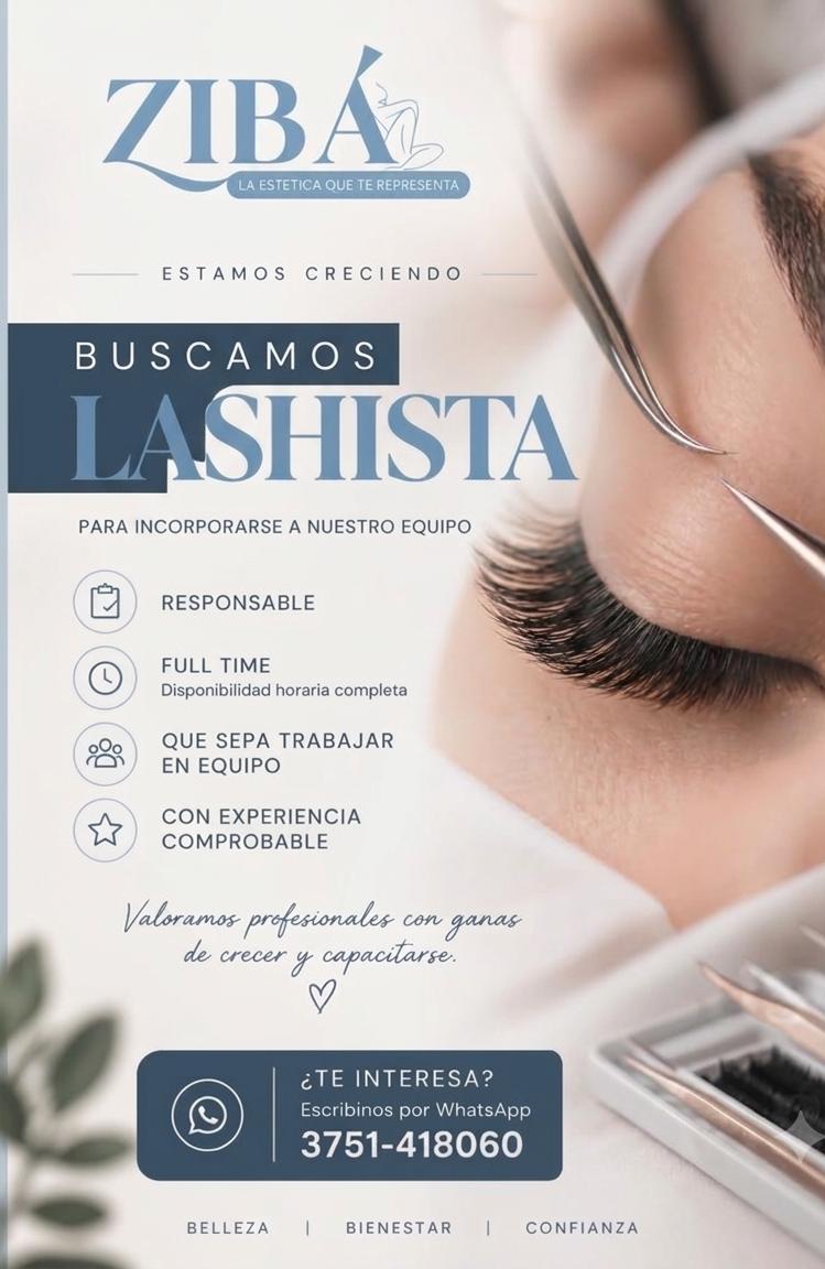 Se Busca Lashista en Eldorado