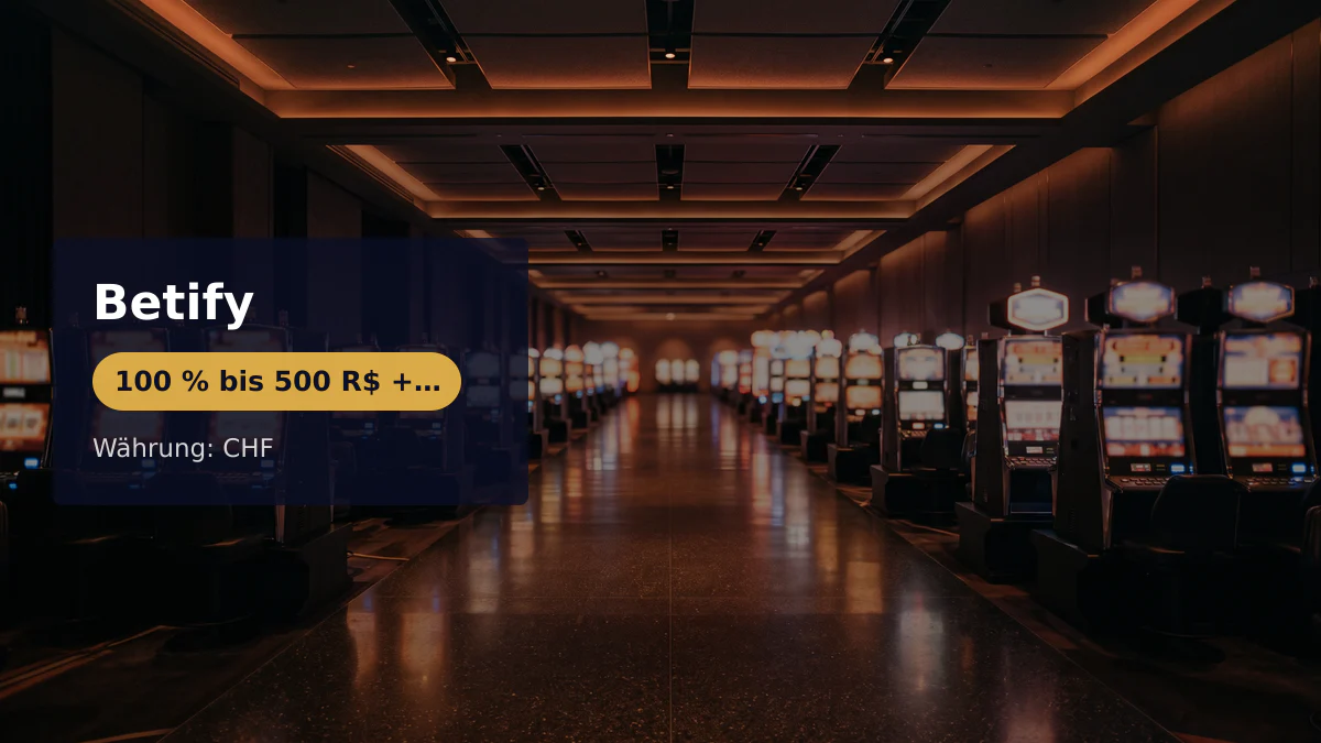 Betify Casino — Willkommensbonus 100 % bis 500 R$ + 100 FS, Zahlungen: Visa, Mastercard, Skrill, Neteller, Sofort