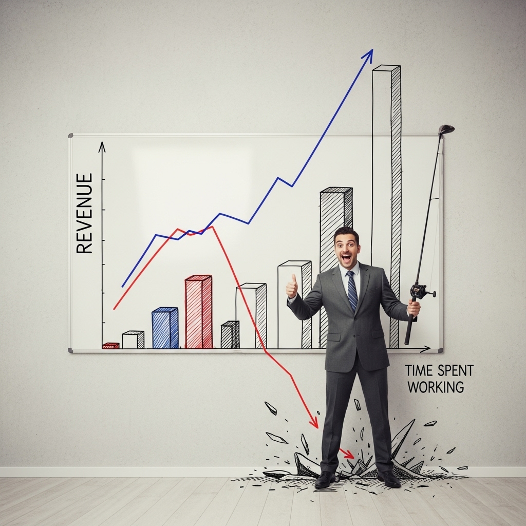 Time saved chart example