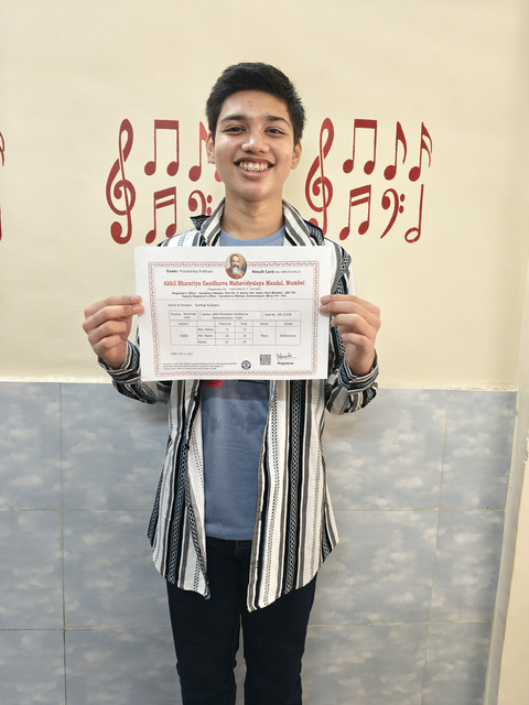 Tabla Praveshika Pratham certificate 7