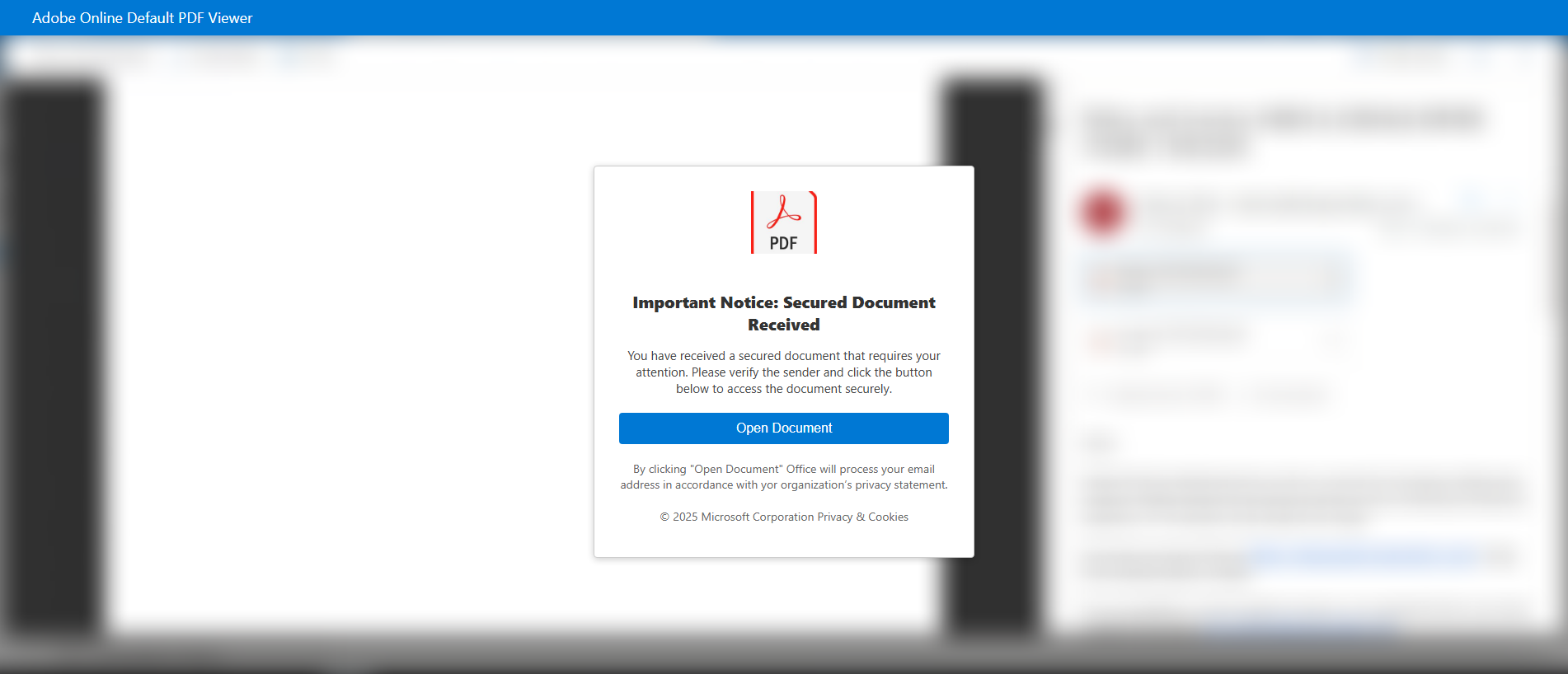 Forensic screenshot of [REDACTED].br showing the phishing page layout