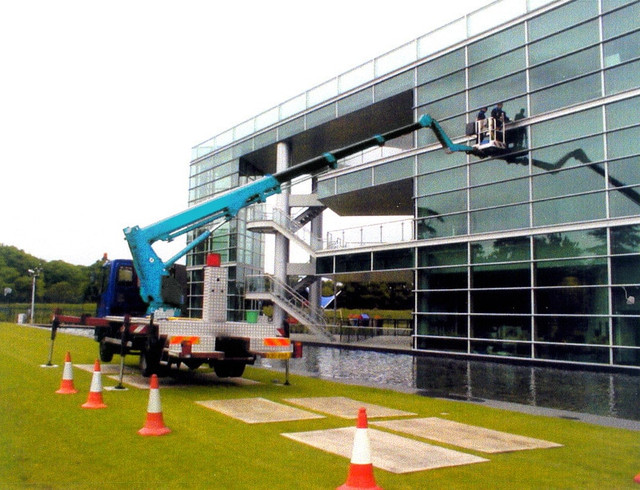 Lavender Services — MEWP operation at commercial building
