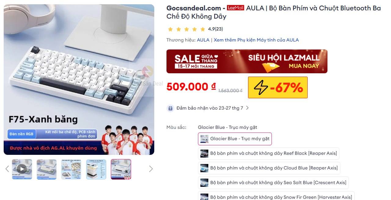 AULA | Bộ Bàn Phím Cơ Độc Quyền và Chuột Không Dây
