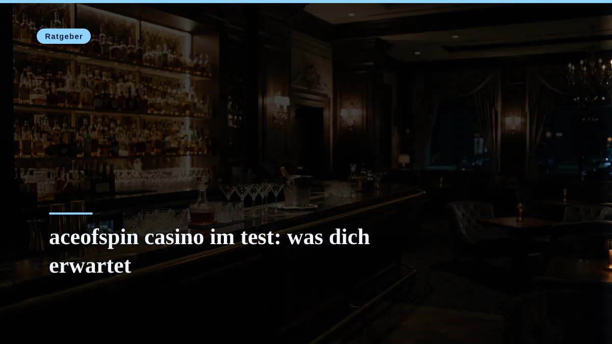 aceofspin casino im test: was dich erwartet