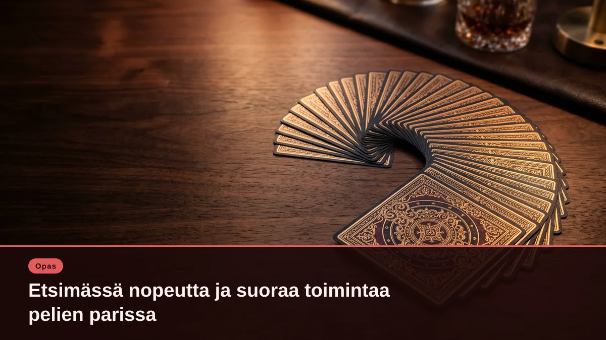 Etsimässä nopeutta ja suoraa toimintaa pelien parissa