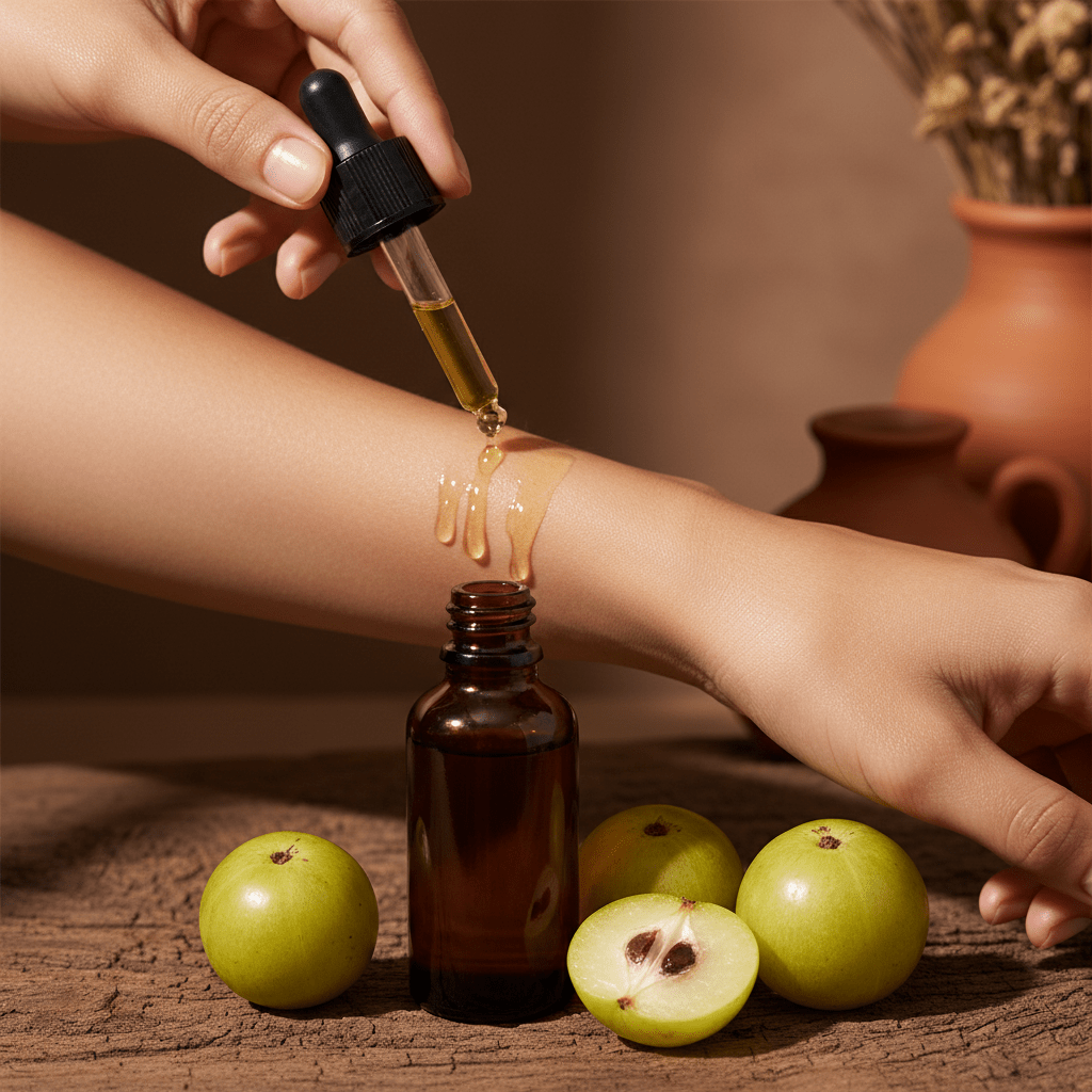 Premium natural oil bottle in dark glass for proper storage