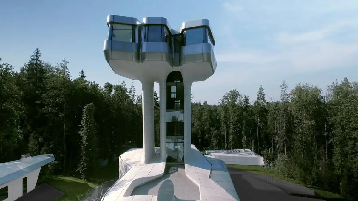 Casa Starship: Singura locuință proiectată de Zaha Hadid, o minune arhitecturală