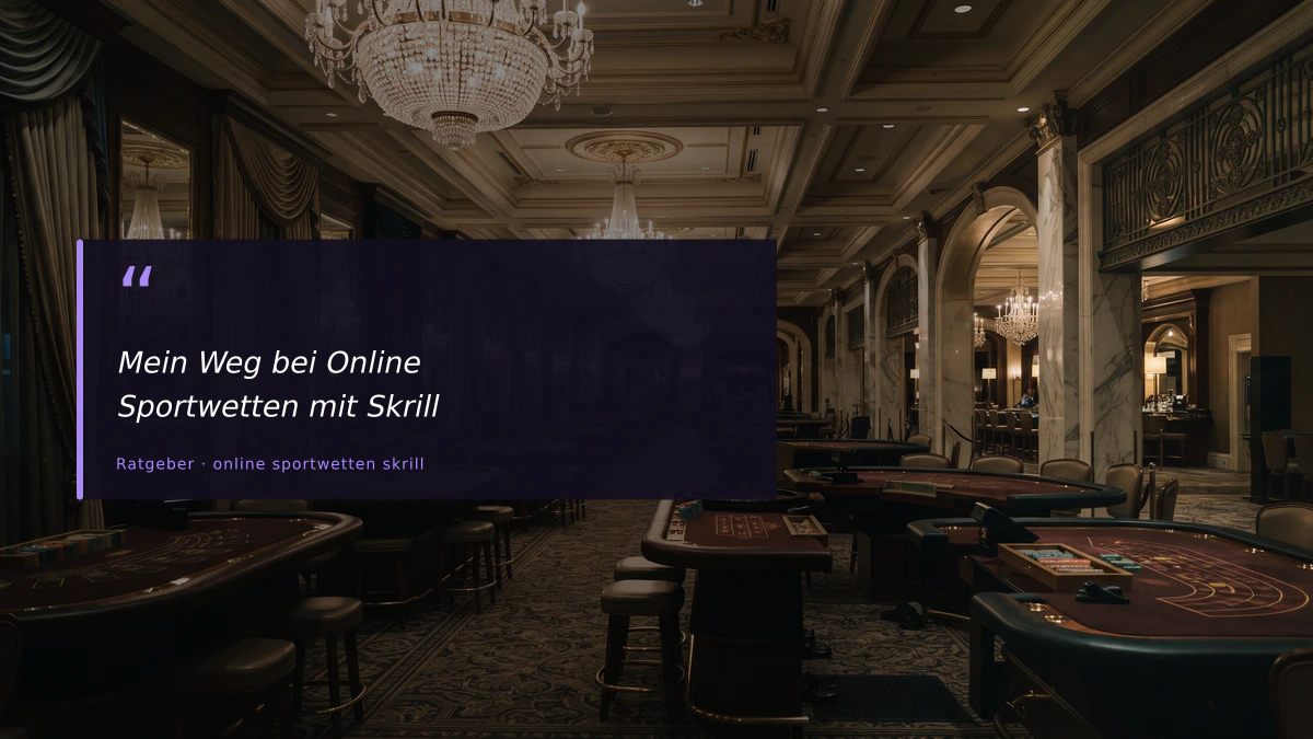 Mein Weg bei Online Sportwetten mit Skrill