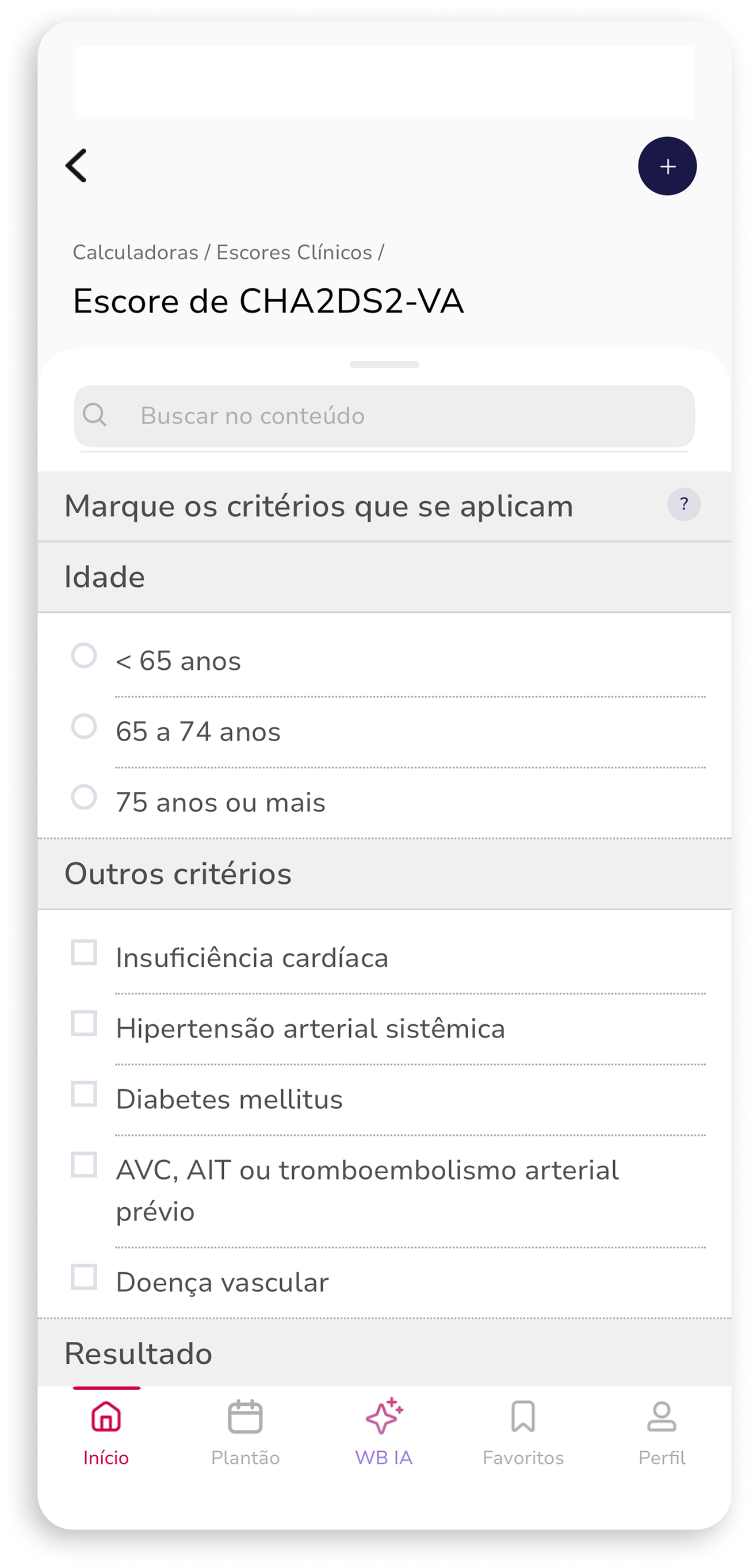 Calculadoras e Escores