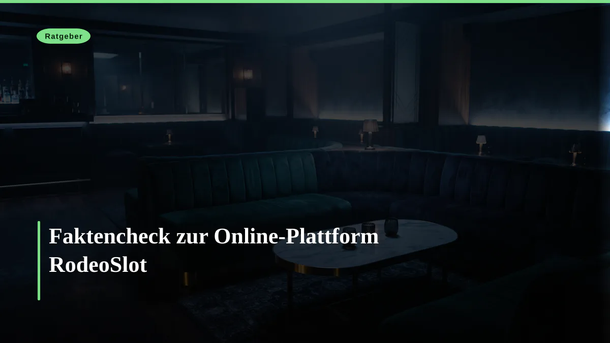 Faktencheck zur Online-Plattform RodeoSlot