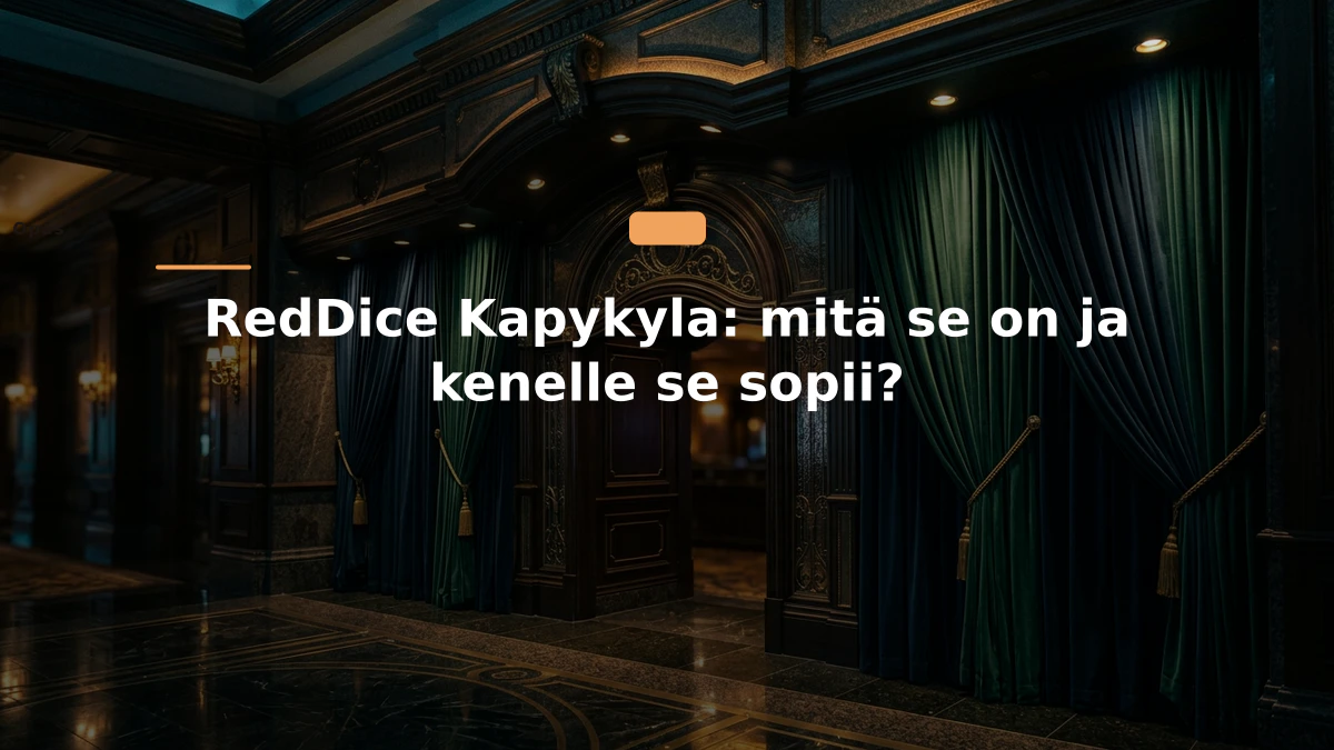 RedDice Kapykyla: mitä se on ja kenelle se sopii?