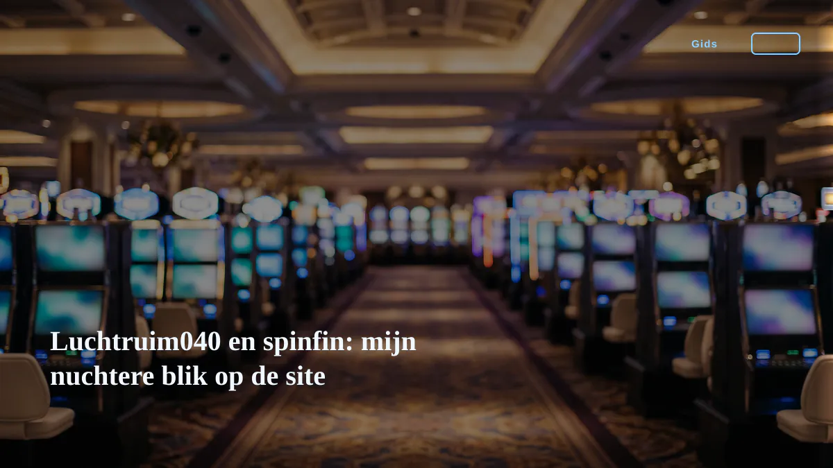 Luchtruim040 en spinfin: mijn nuchtere blik op de site
