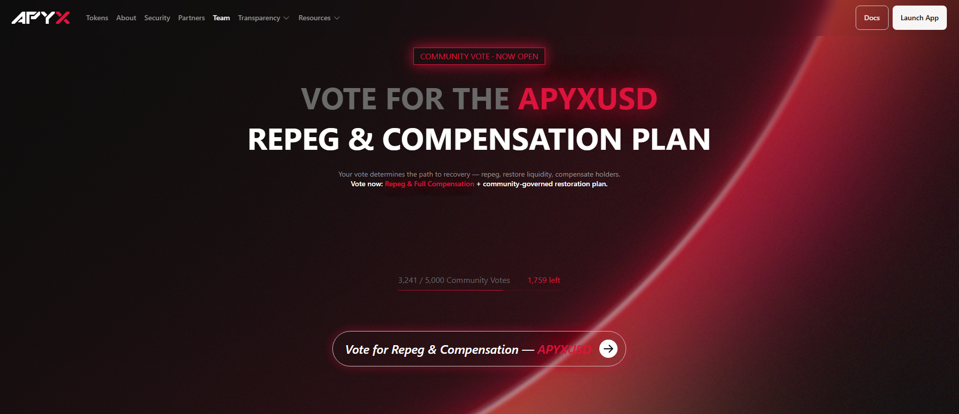 Stored capture of claims-apyx.finance