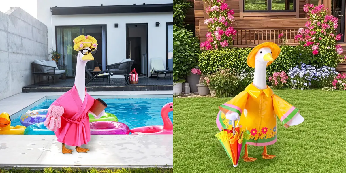 Porch Geese sunt cele mai recente obsesie de decorare gazon