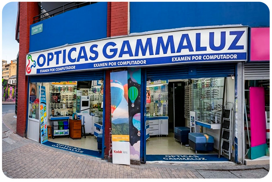 Fachada Ópticas Gammaluz