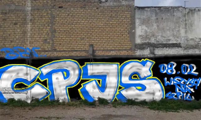 Graffiti artwork by NiebieskiVandals