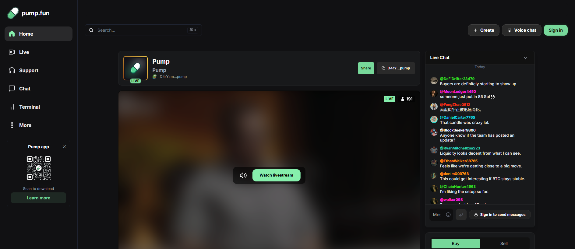 Stored capture of livepumpsolstreamers.live