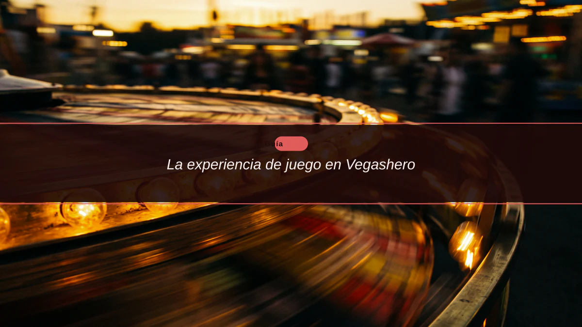 La experiencia de juego en Vegashero