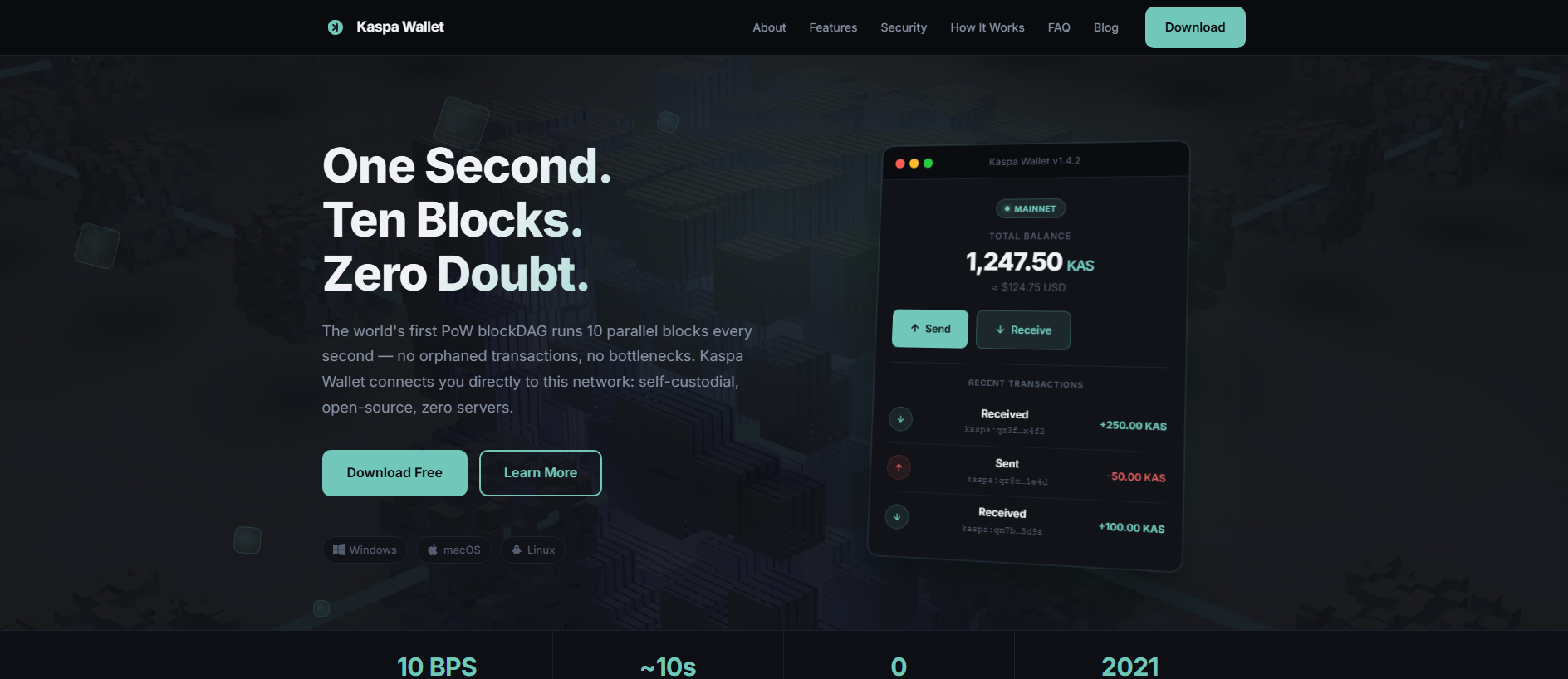 Stored capture of kaspwallet.com