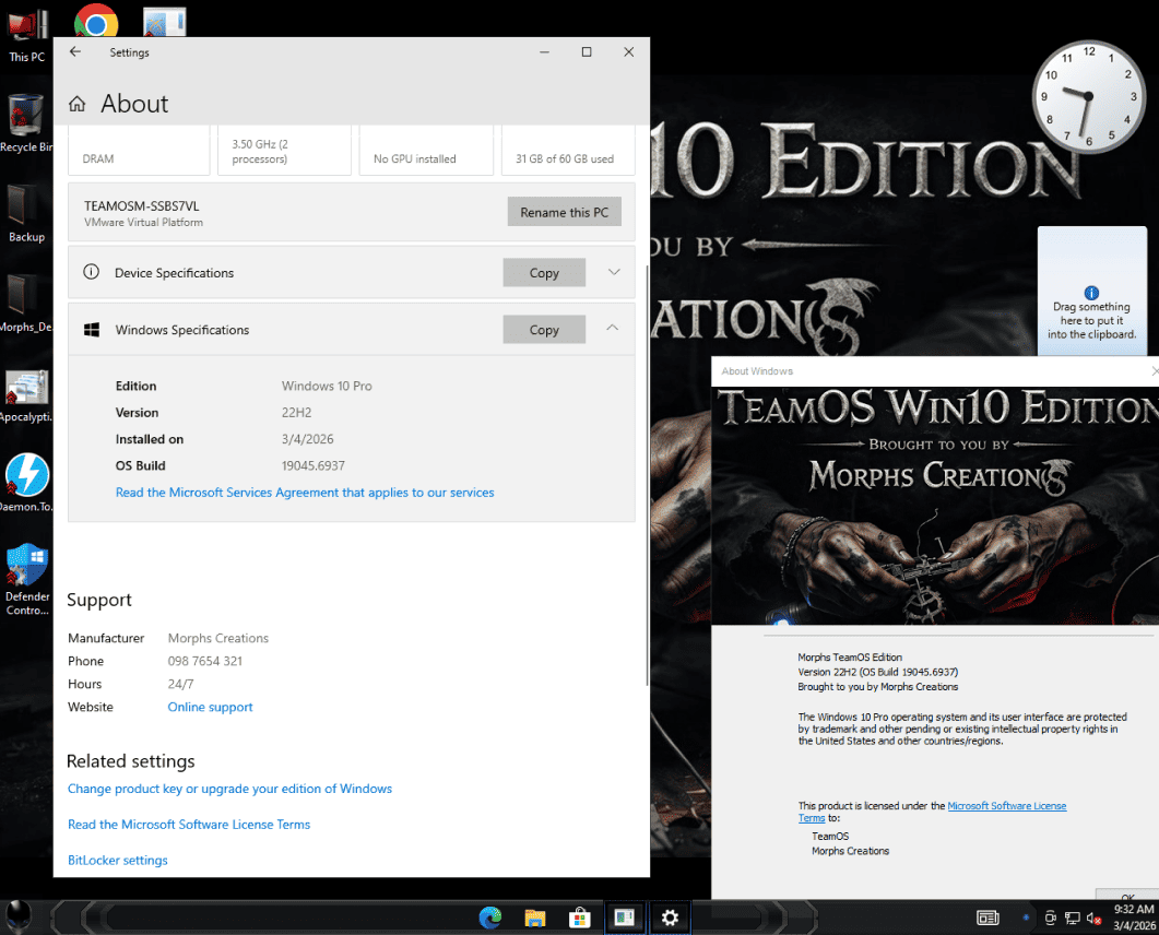 Morphs Win10 Apocalyptic Poison (Windows 10 22H2 Pro Lite) 4 3zh FW