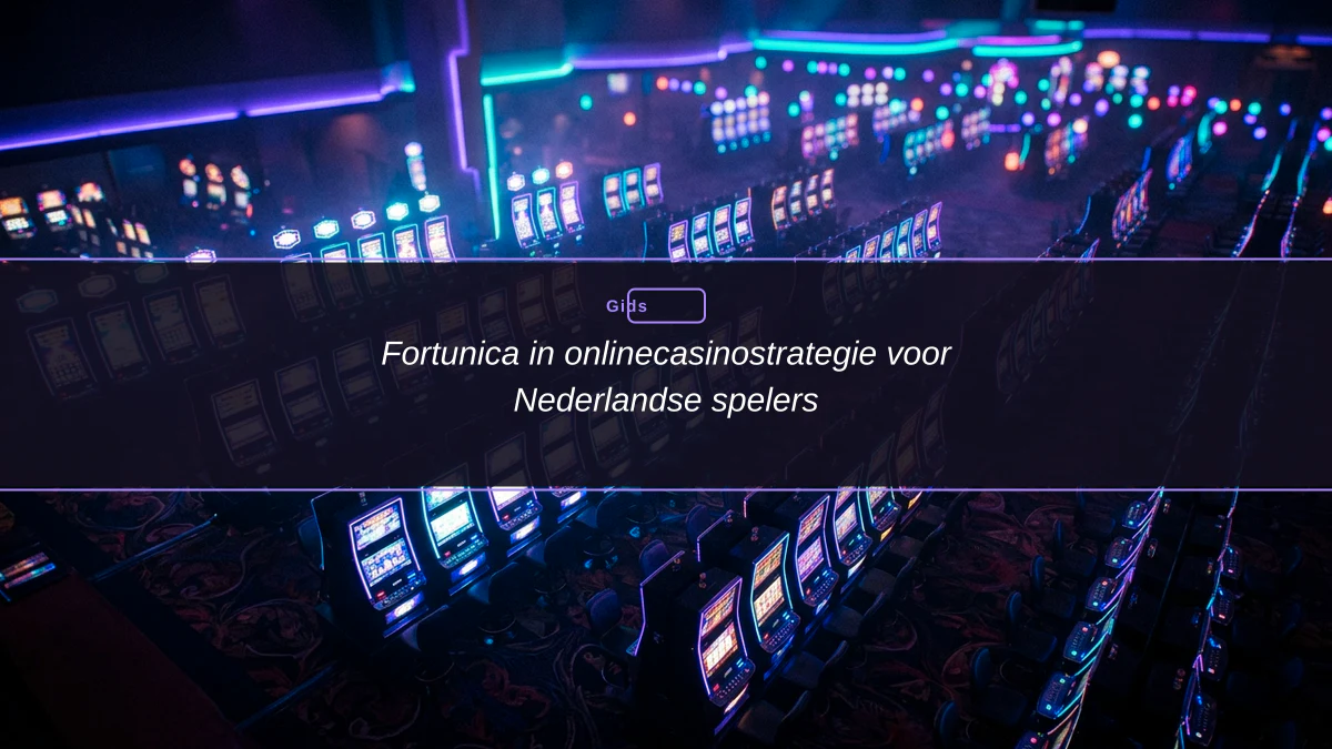Fortunica in onlinecasinostrategie voor Nederlandse spelers