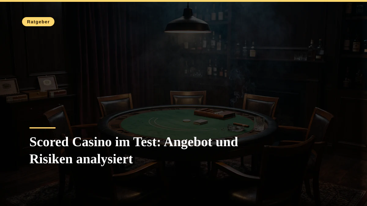 Scored Casino im Test: Angebot und Risiken analysiert