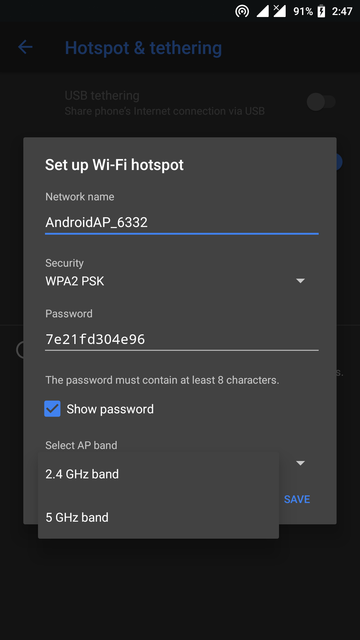 Both 2.5Ghz and 5Ghz supported