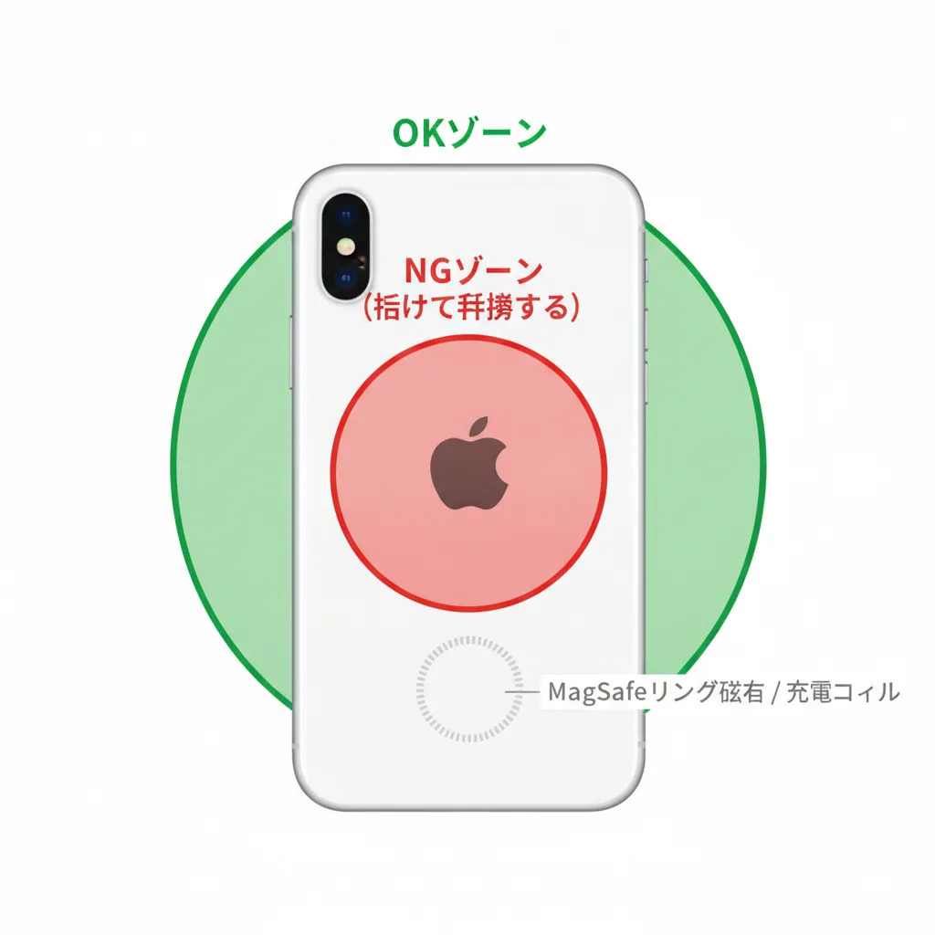磁気ステッカーでiPhoneの充電が遅い原因｜貼る位置と3つの対処法 – 画像4