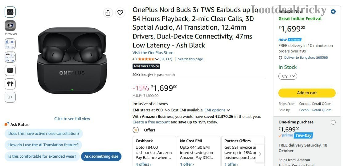 Oneplus Nord Buds – Just ₹1499 | Loot Deal