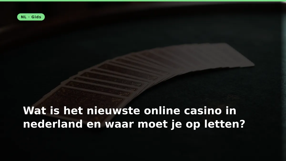 Wat is het nieuwste online casino in nederland en waar moet je op letten?