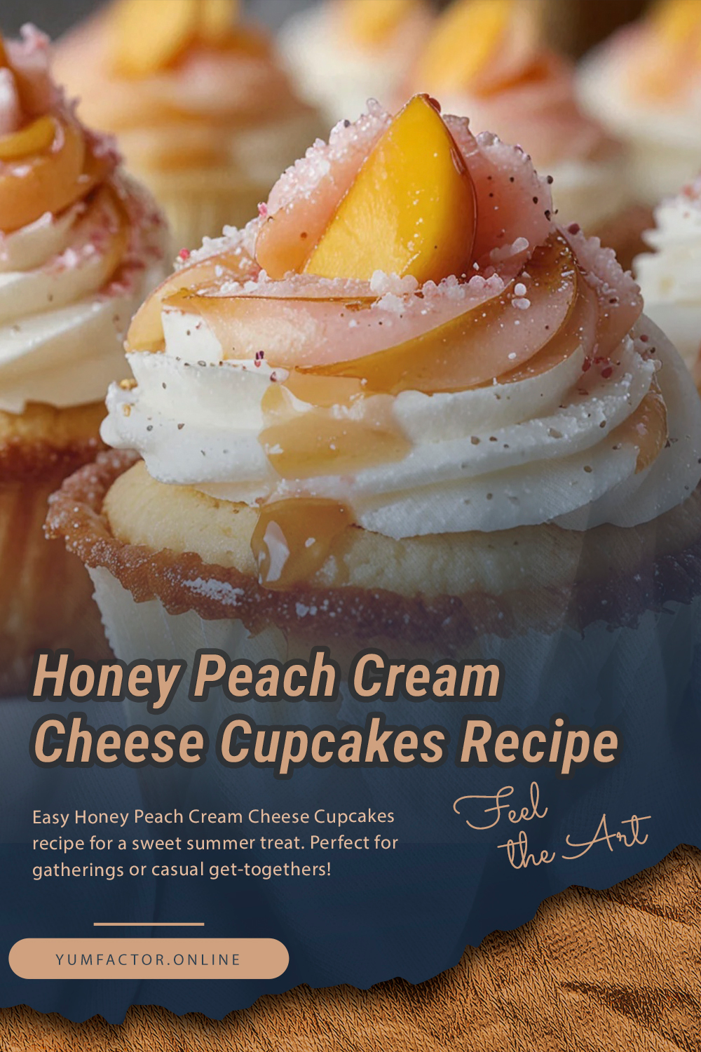 Honey Peach Cream Cheese Cupcakes Recipe