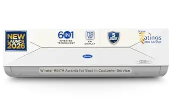 Carrier ESTER EDGE 1.5 Ton 5 Star Split AC