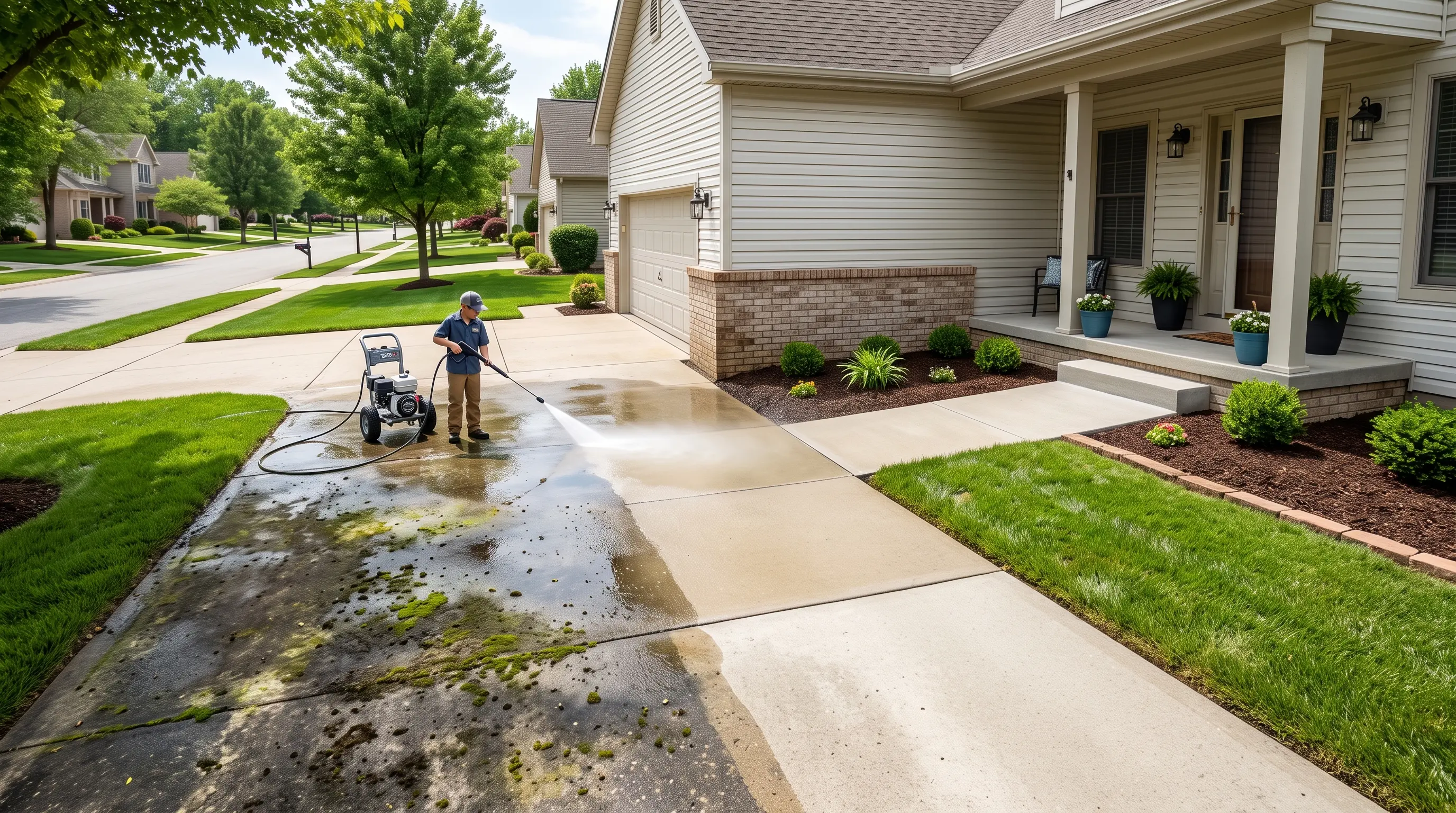Power Washing Walkway