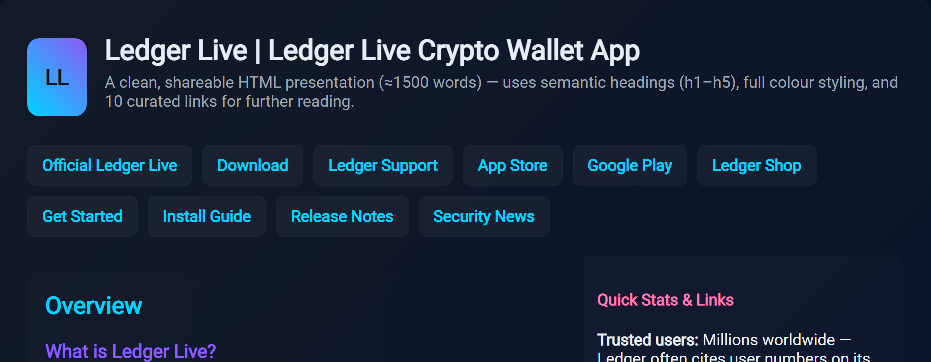 Screenshot of io-live-ledge-app.pages.dev
