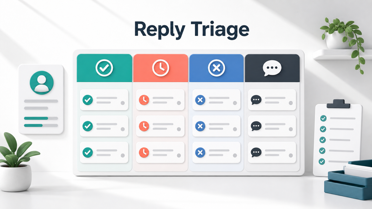 Reply triage board for partner reactivation responses