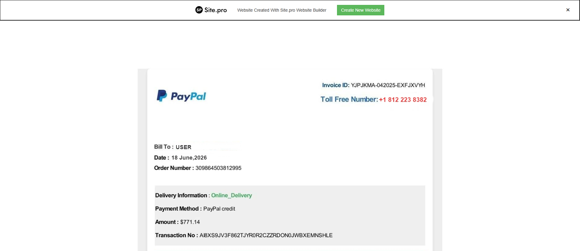 Stored capture of paysupport.site.je