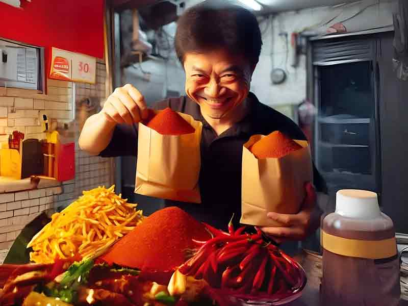 蘇丹紅巧遇大腸癌防治月，補充膳食纖維可幫助排除腸道毒素。