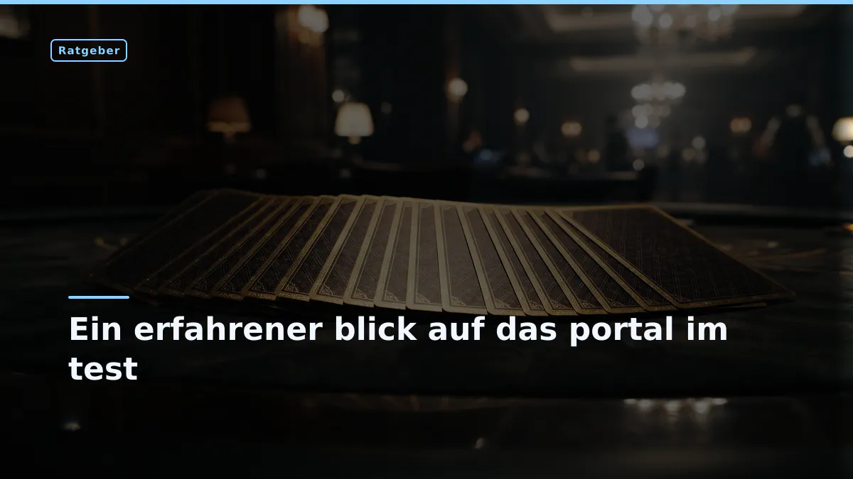 Ein erfahrener blick auf das portal im test