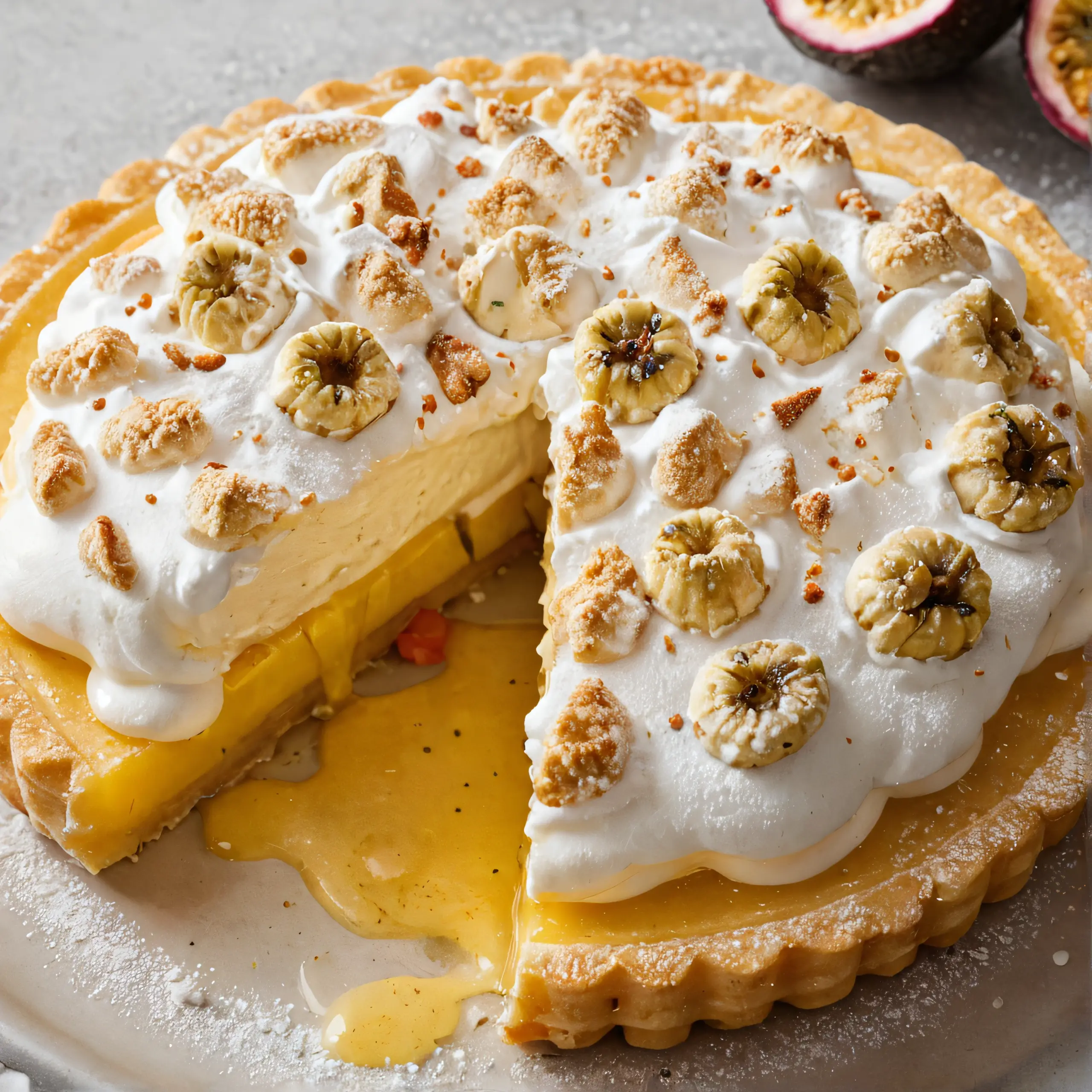 Passionfruit Tart with Toasted Meringue